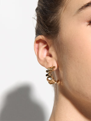 Open Hoops Earrings Amore