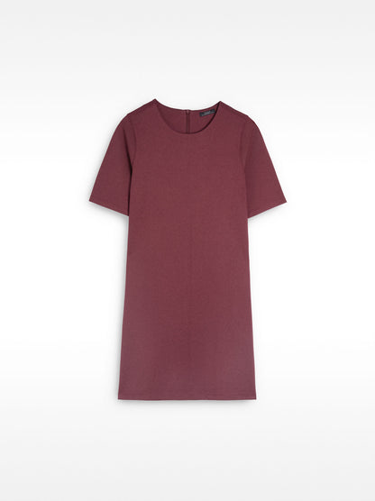 Short Dress With Round Neckline