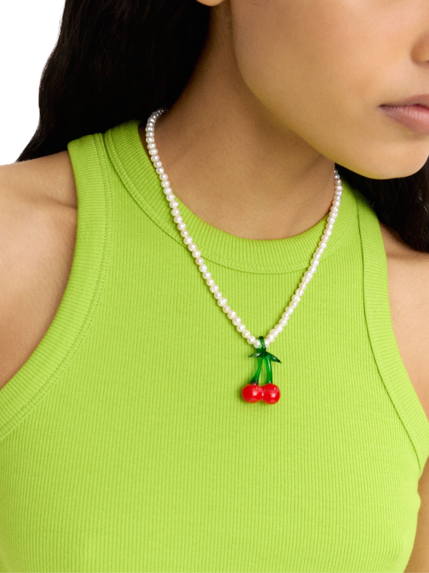 Freshwater Pearl Necklace Cherries