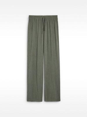 Loose-Fitting Trousers With Elastic Waistband