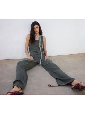 Loose-Fitting Trousers With Elastic Waistband