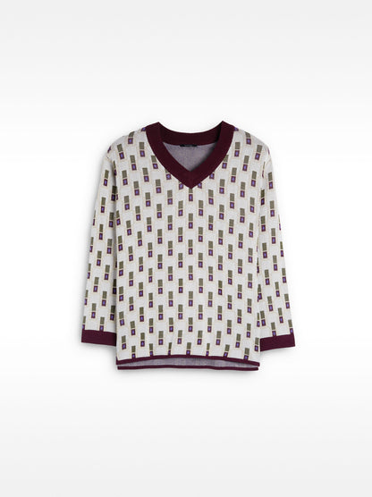 Jacquard Knit Sweater