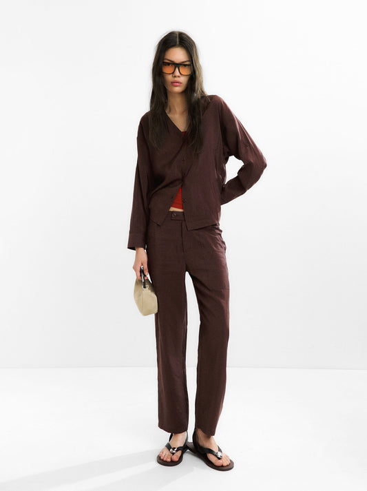 Cargo Trousers With Marked Stitching