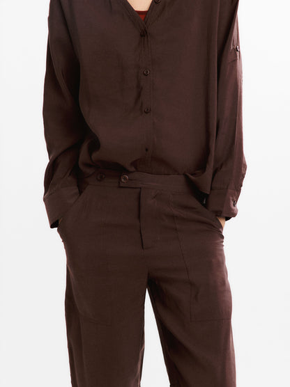 Cargo Trousers With Marked Stitching