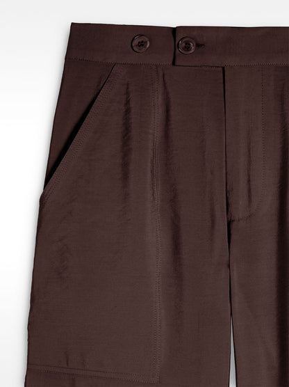Cargo Trousers With Marked Stitching
