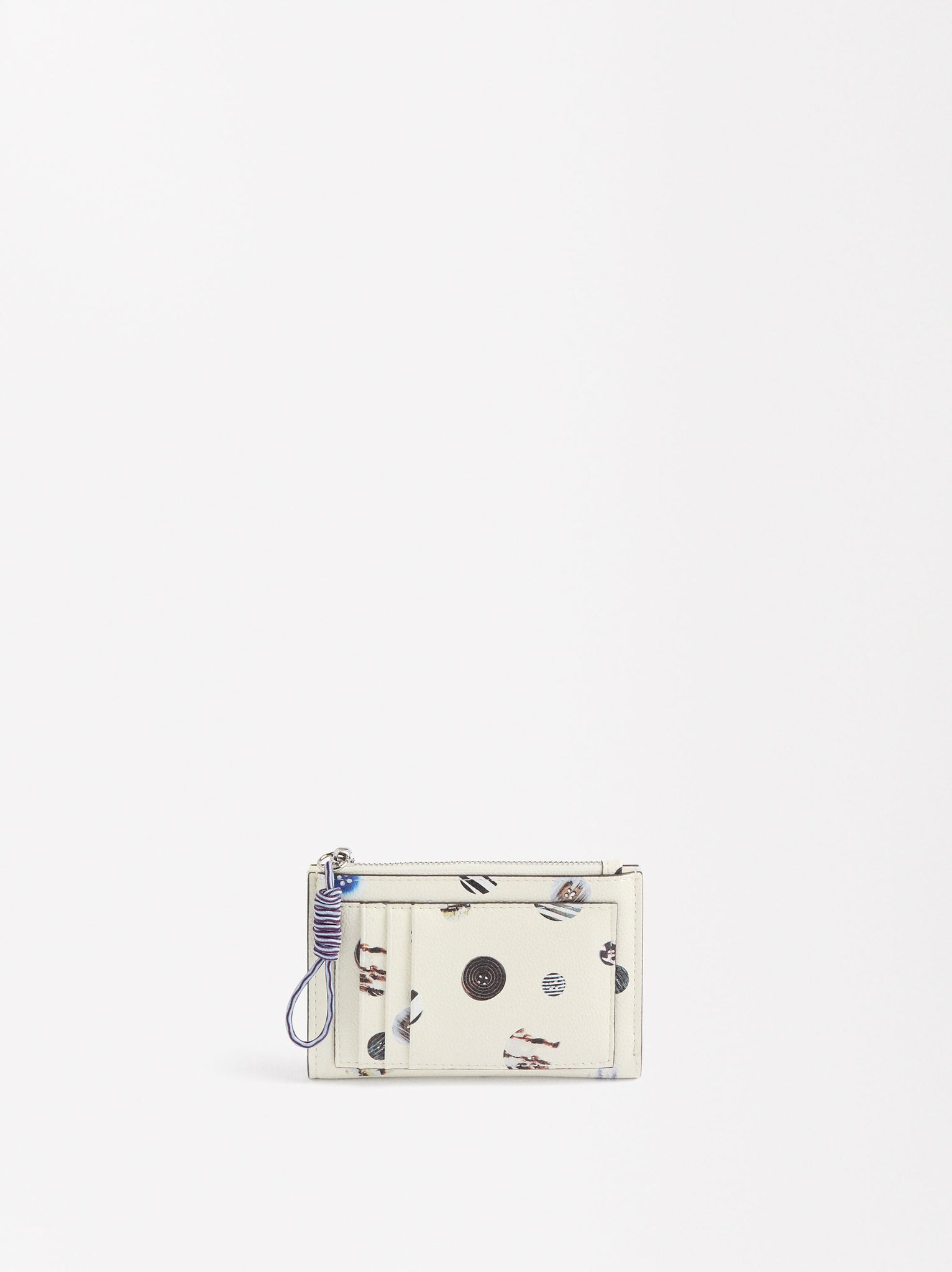 Basic Wallet With Print And Texture