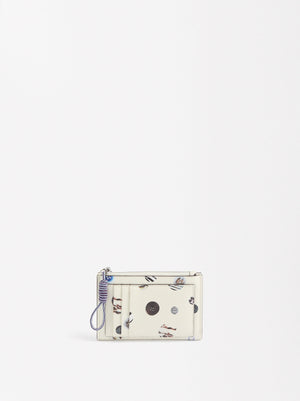Basic Wallet With Print And Texture