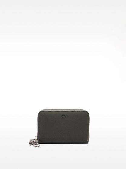 Soft Texture Wallet With Double Zipper