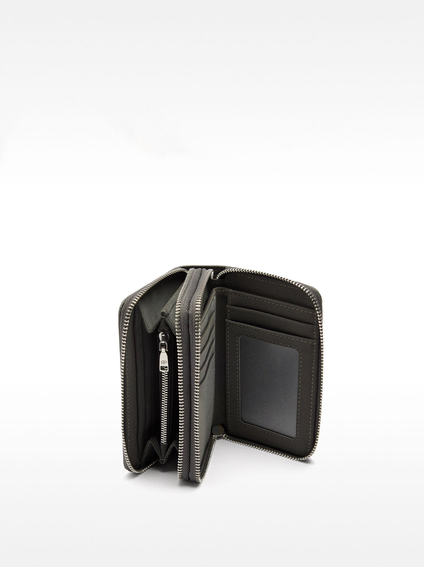 Soft Texture Wallet With Double Zipper