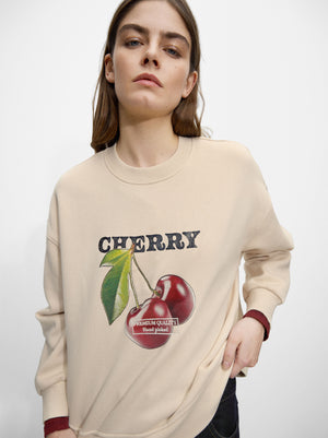 Cherry Print Sweatshirt