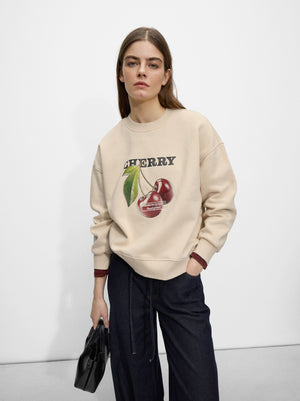 Cherry Print Sweatshirt