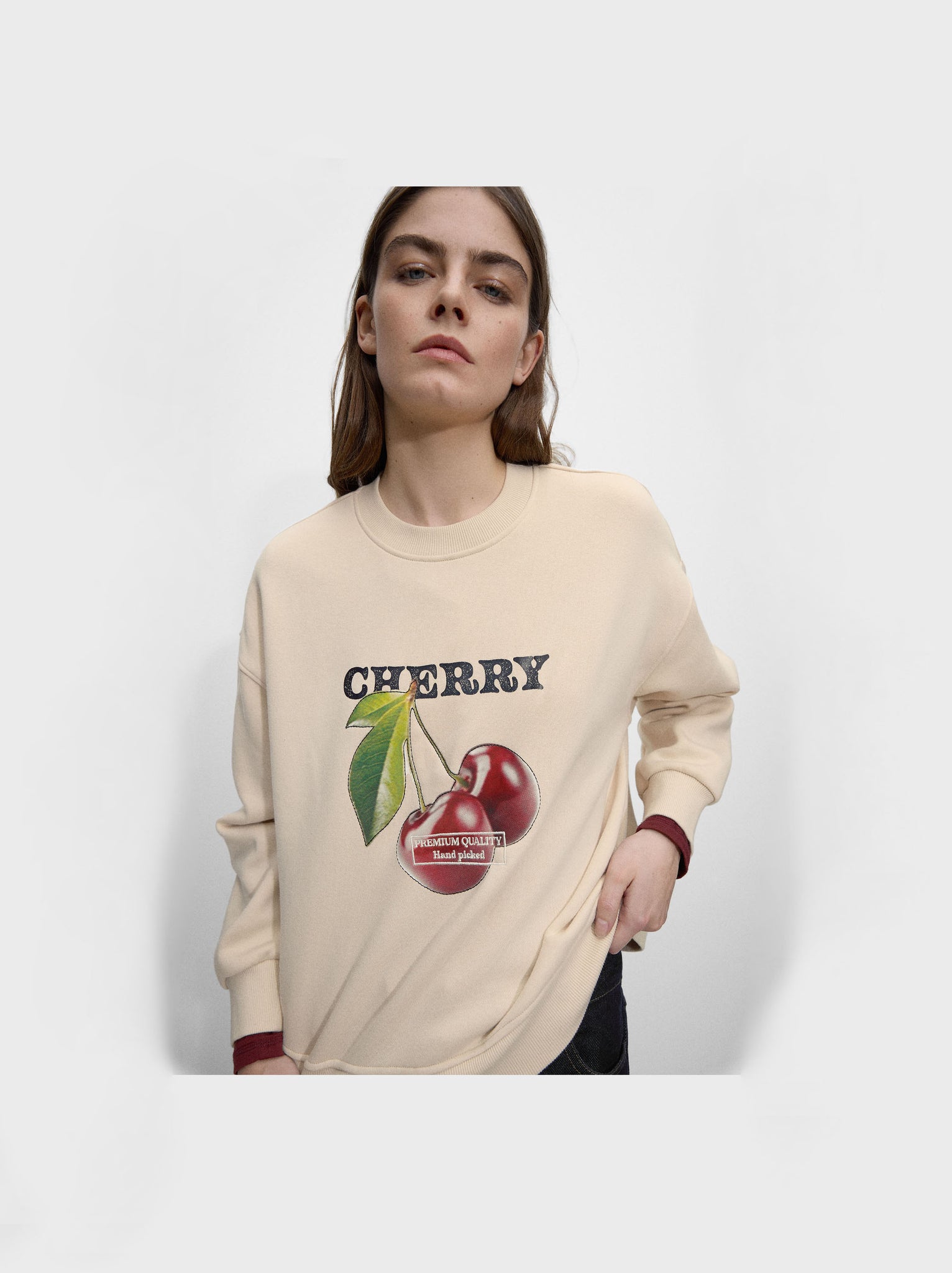 Cherry Print Sweatshirt