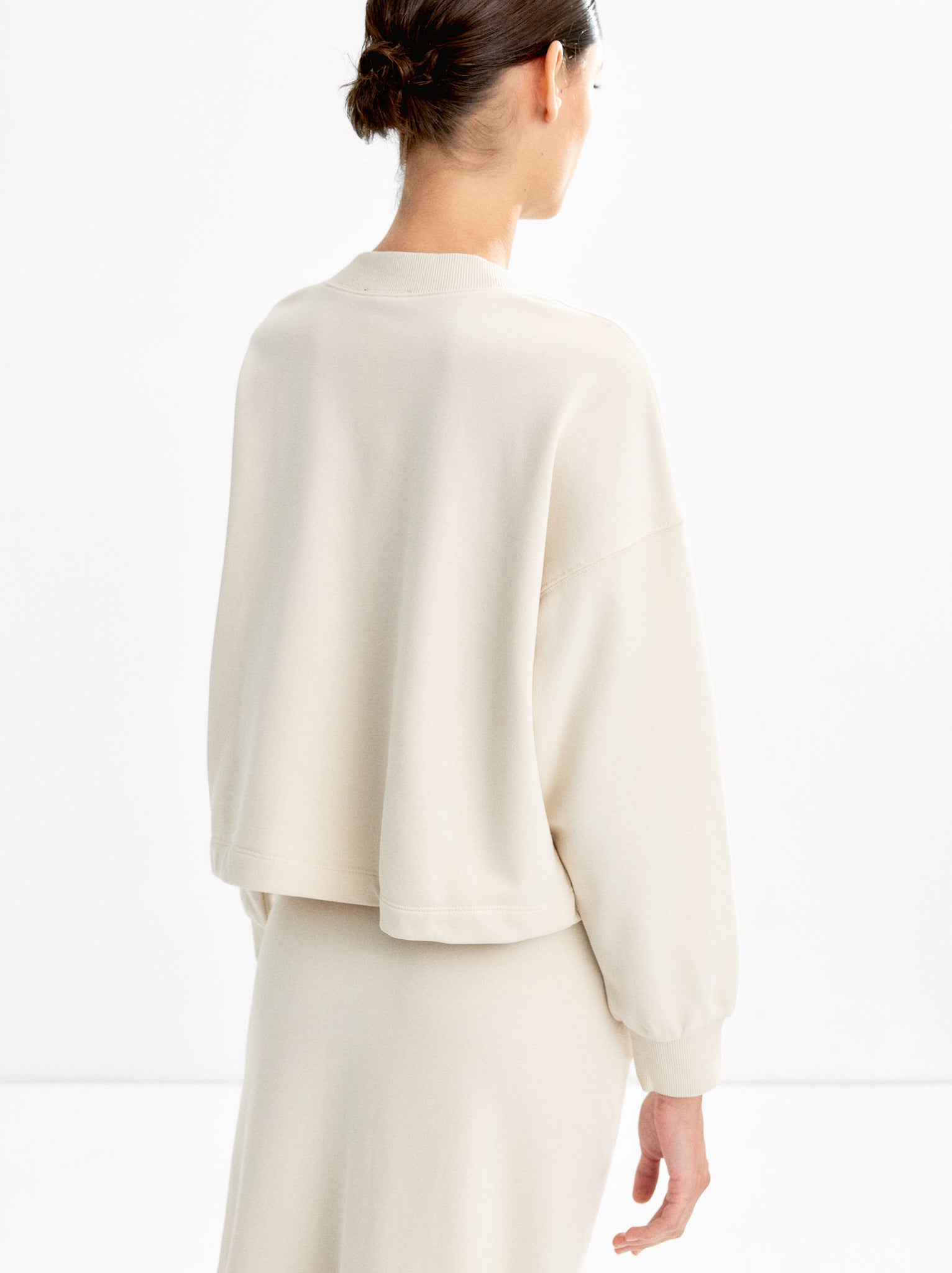 Ribbed Detail Sweatshirt