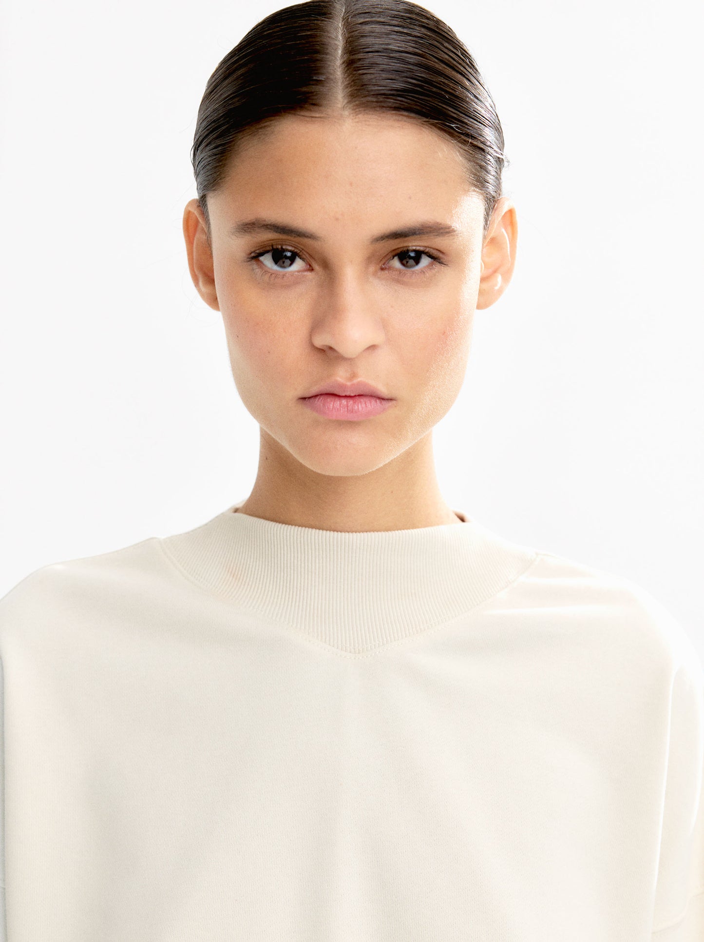 Ribbed Detail Sweatshirt