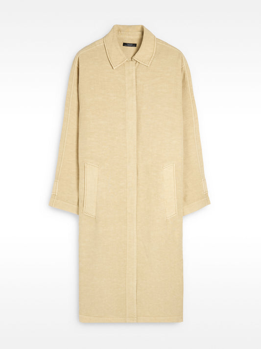 Trench Coat With Linen