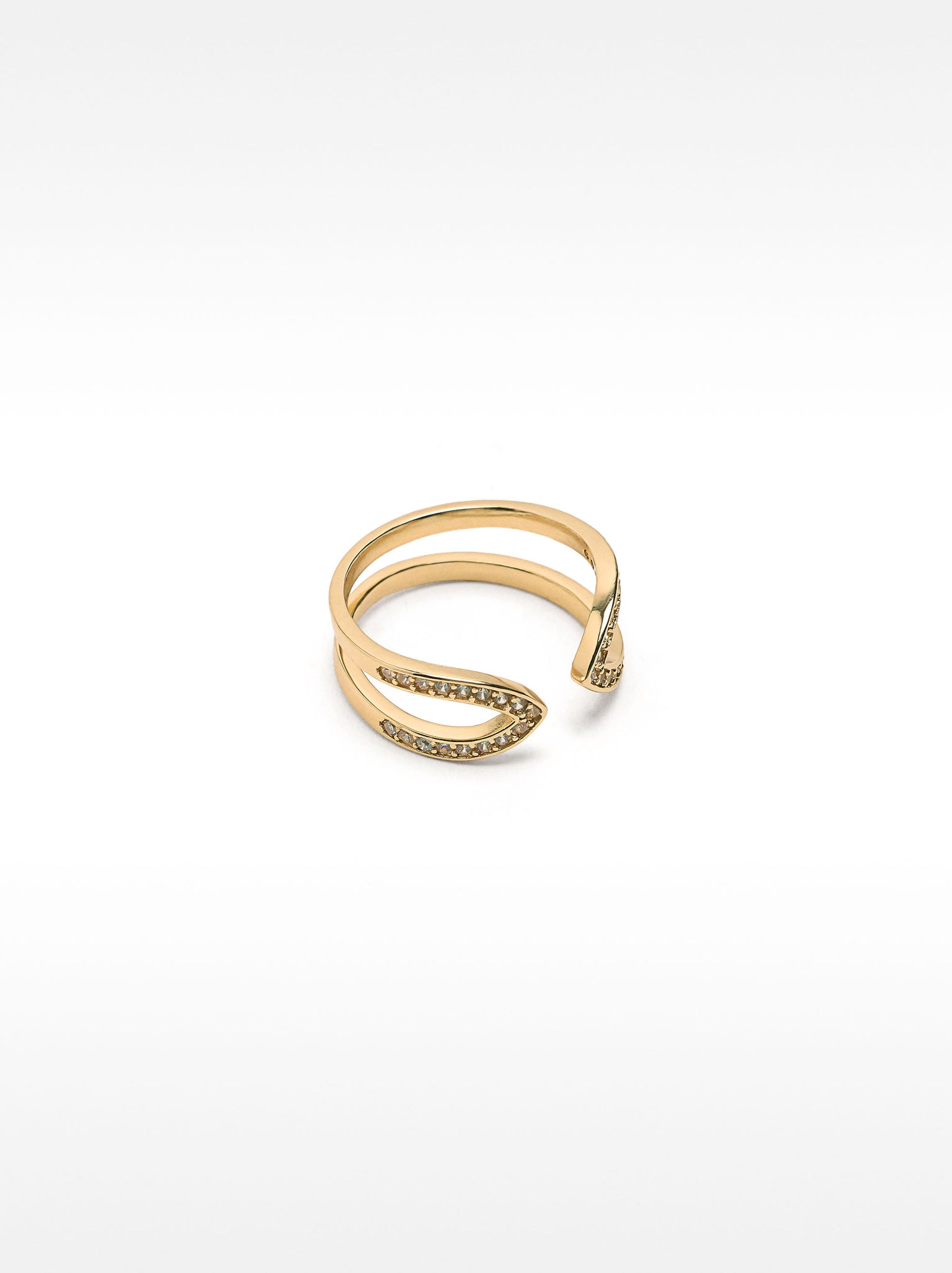 Open Ring With Zirconia