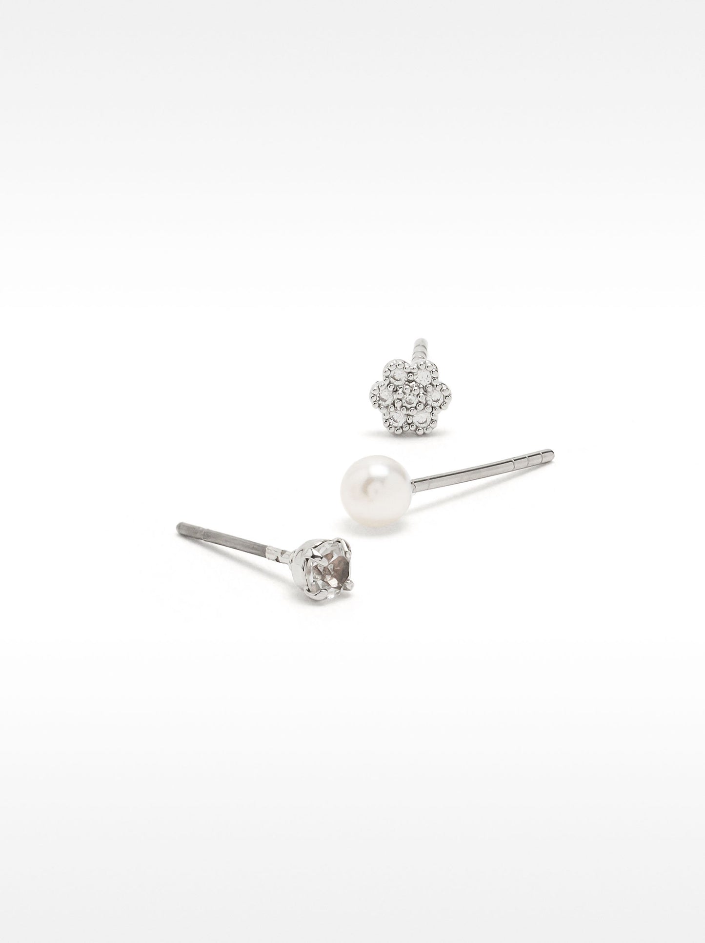 Set Of Earrings With Zirconia