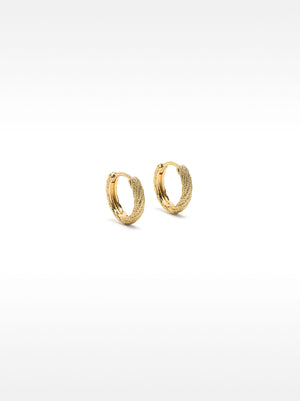 Hammered Effect Hoops