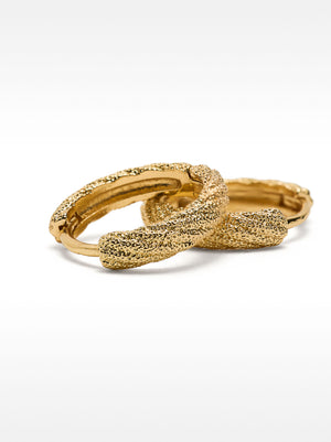 Hammered Effect Hoops