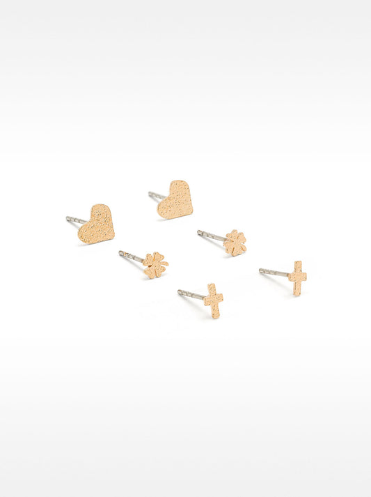 Set Of Gold Earrings