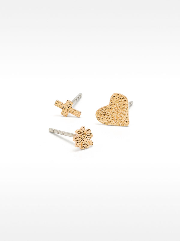 Set Of Gold Earrings