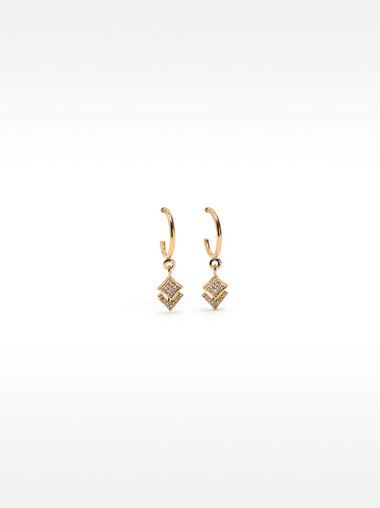 Hoops Diamond-Shaped Zirconias