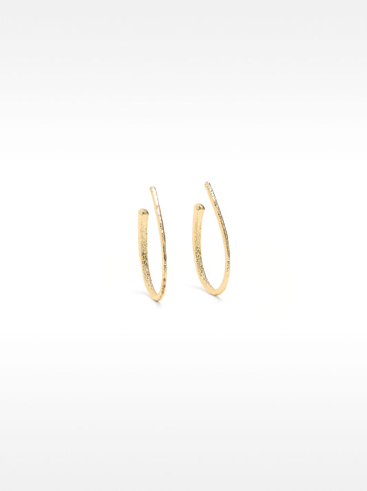 Open Oval Hoop Earrings