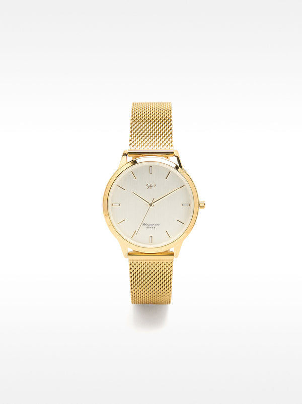 Watch With Stainless Steel Mesh Strap