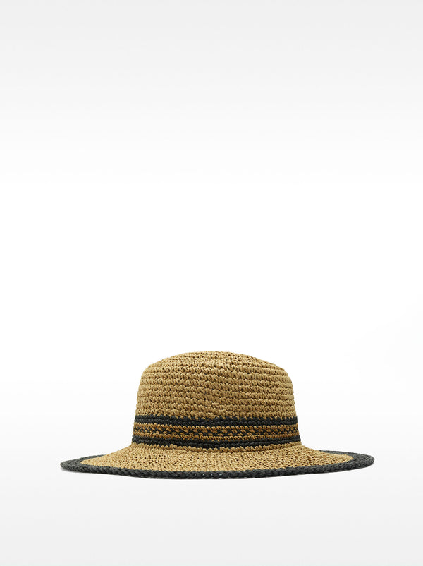 Straw-Effect Hat