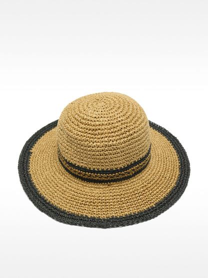 Straw-Effect Hat