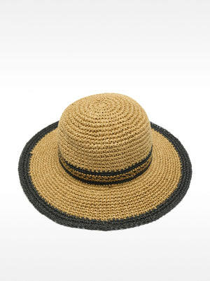 Straw-Effect Hat