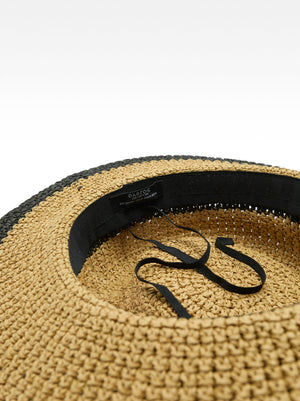 Straw-Effect Hat