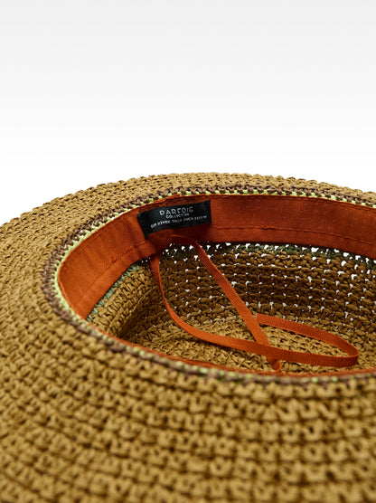 Straw-Effect Hat