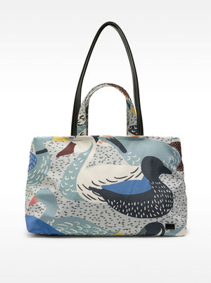 Printed Nylon Tote Bag