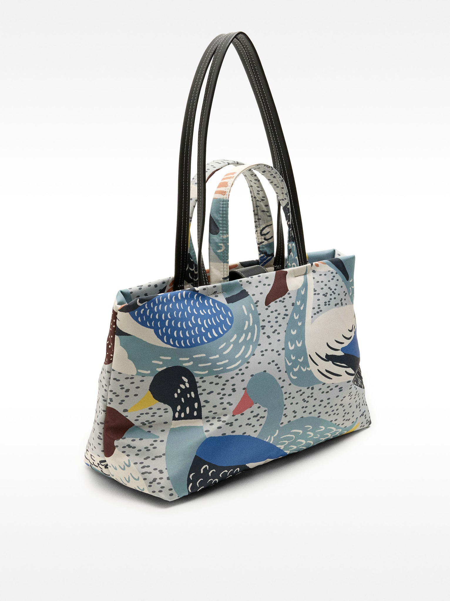Printed Nylon Tote Bag