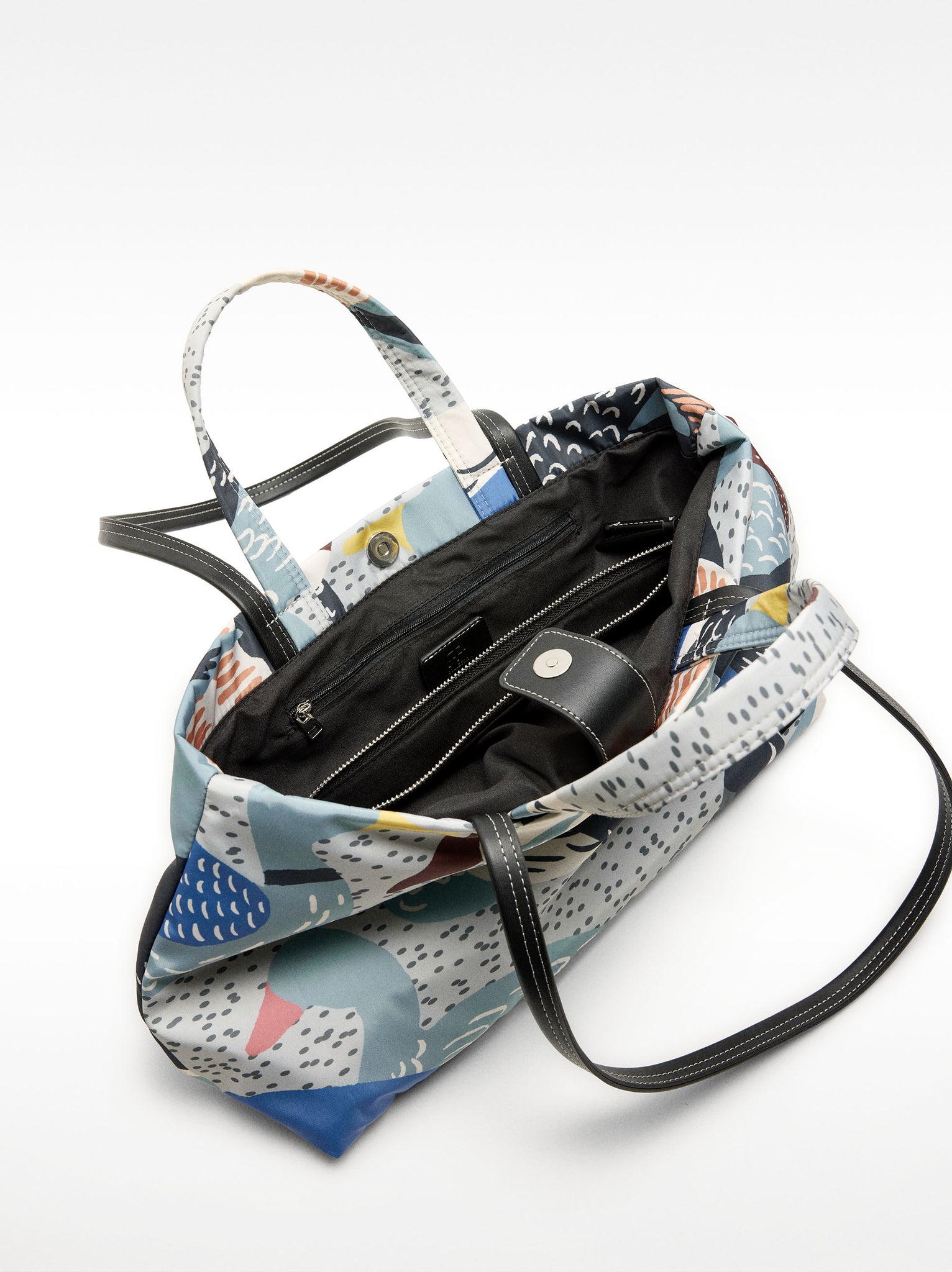Printed Nylon Tote Bag