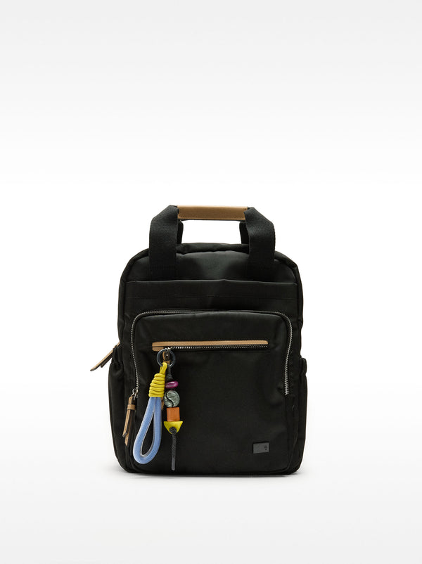 Nylon Backpack With Pendant