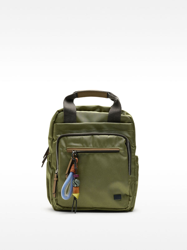 Nylon Backpack With Pendant
