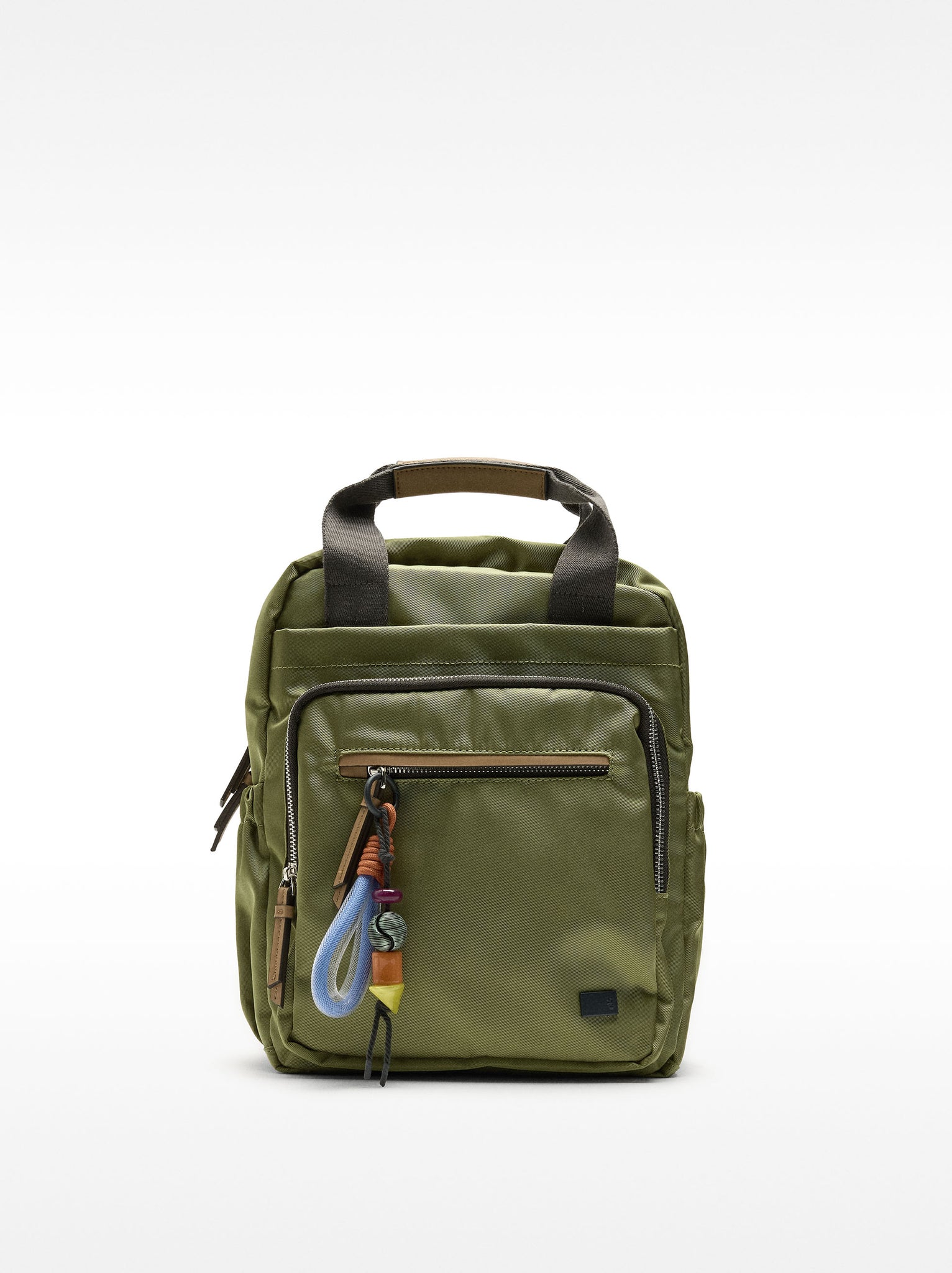 Nylon Backpack With Pendant