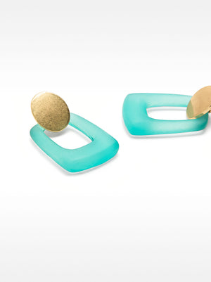 Rectangular Resin Earrings