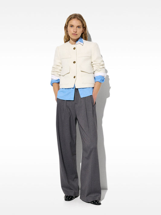 Coat With Wool And Pockets