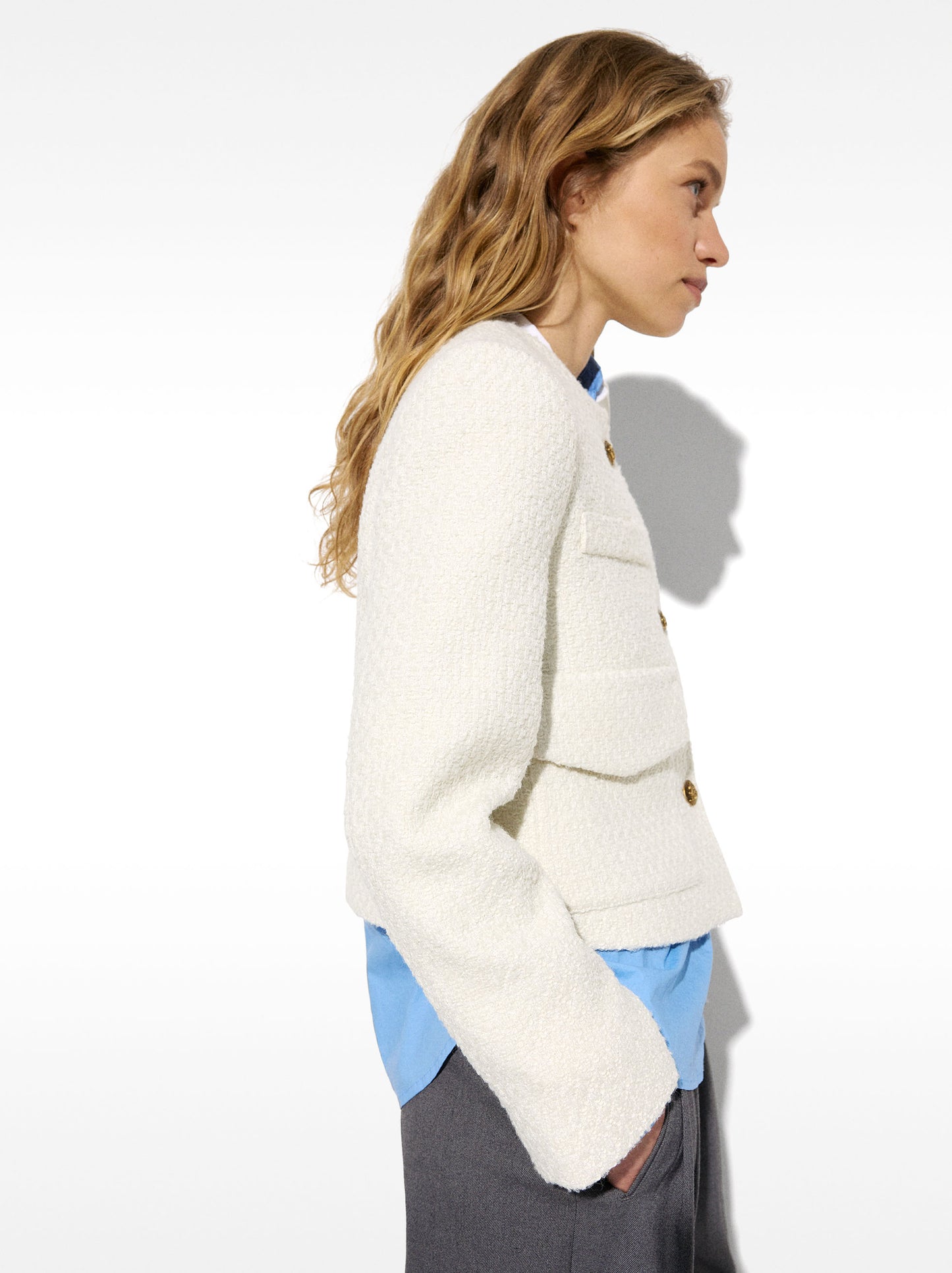 Coat With Wool And Pockets