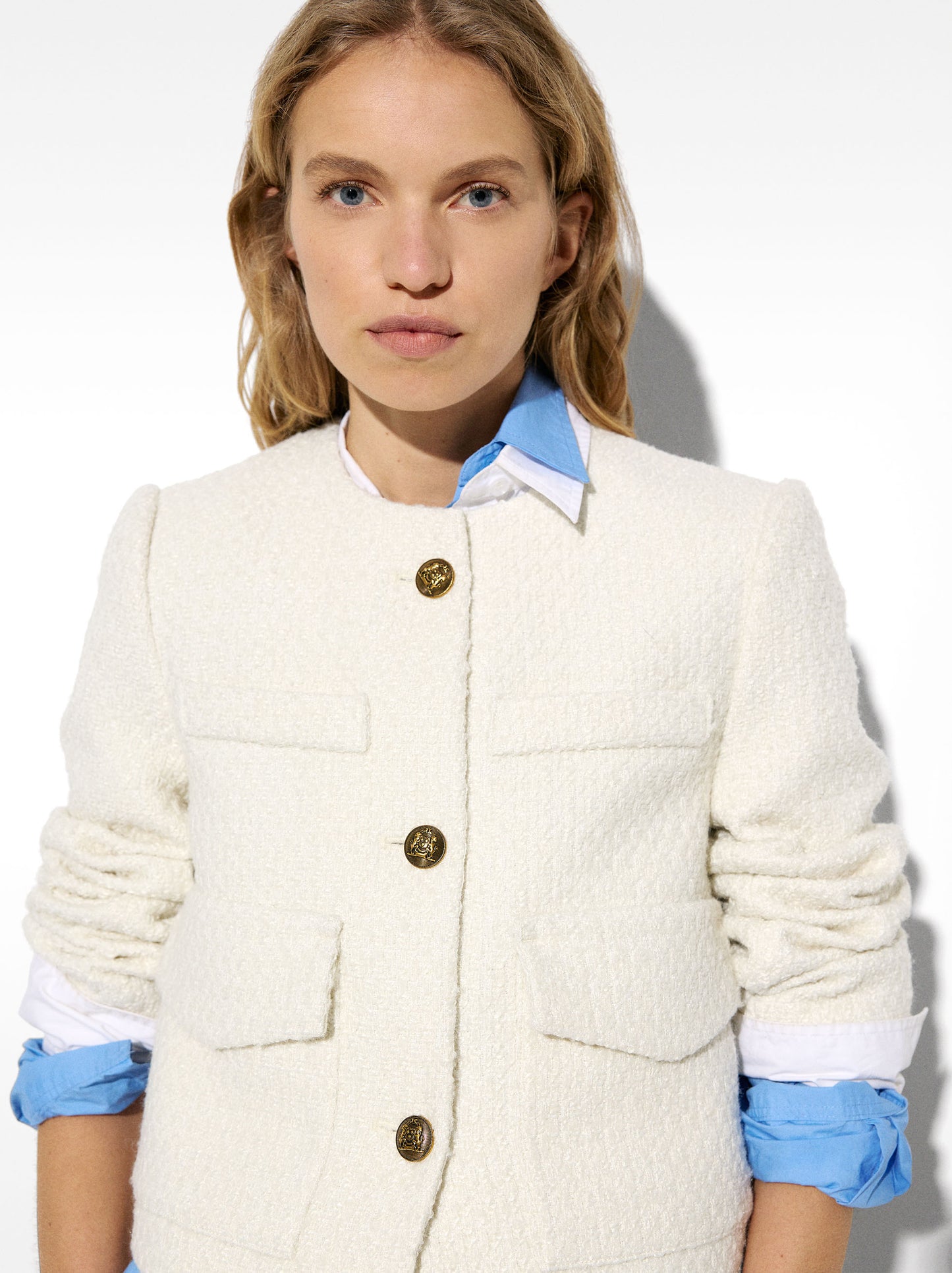 Coat With Wool And Pockets