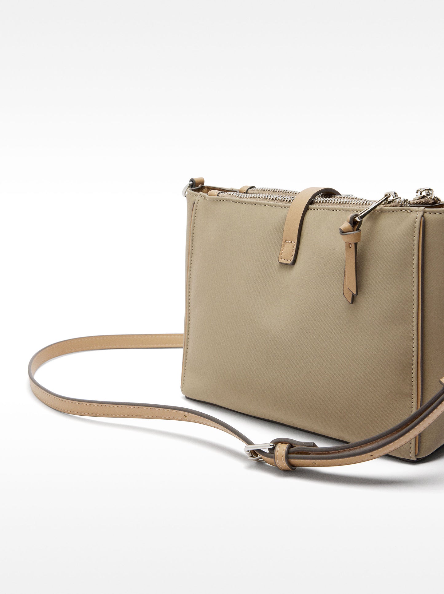 Nylon Effect Shoulder Bag