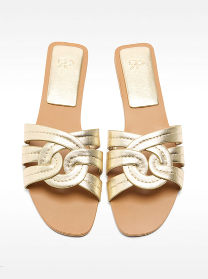 Crossed Flat Sandals
