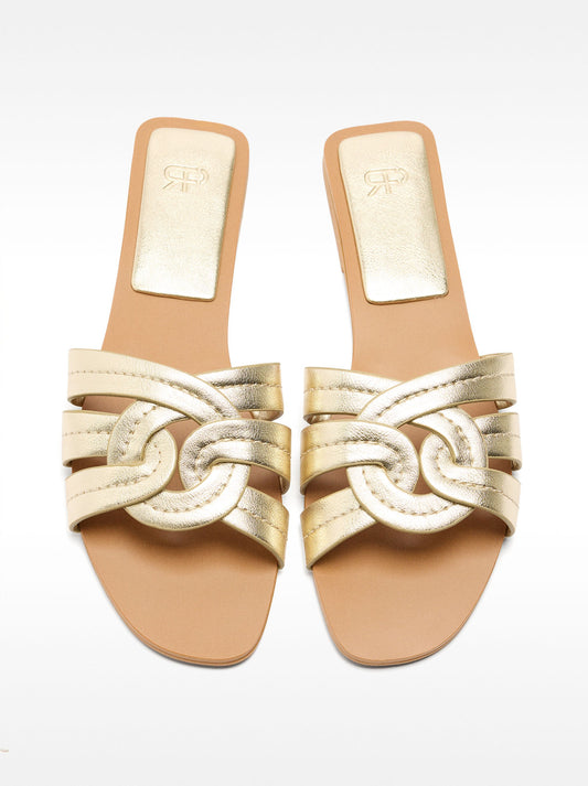 Crossed Flat Sandals