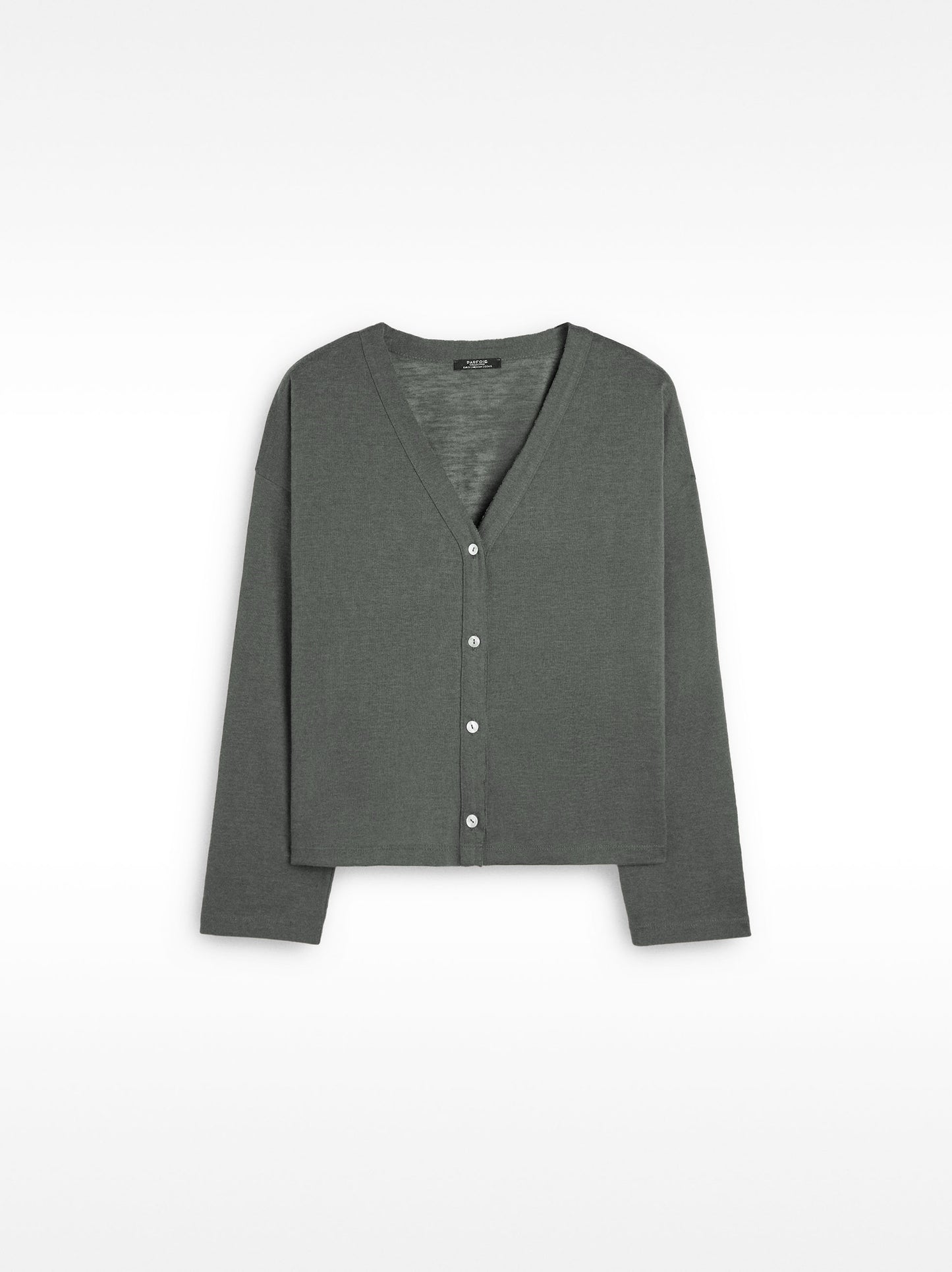 Cardigan With Cotton Blend