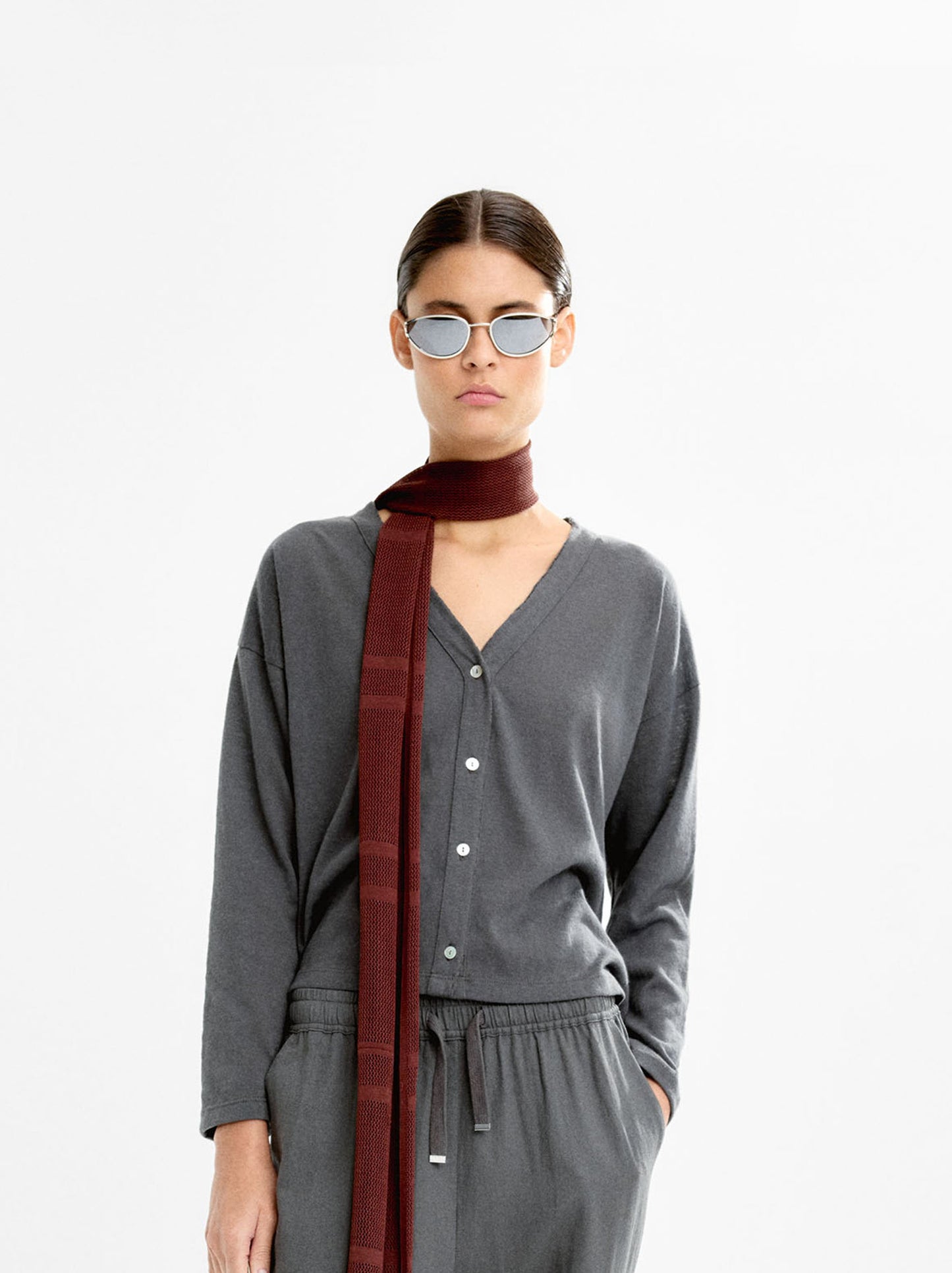 Cardigan With Cotton Blend