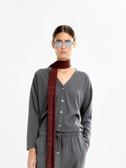 Cardigan With Cotton Blend