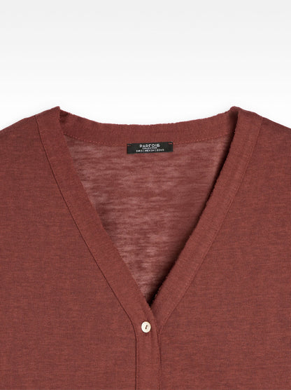 Cardigan With Cotton Blend